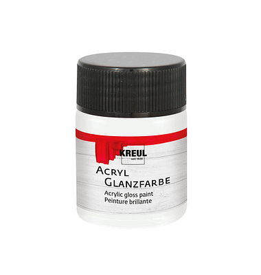 KREUL Glanzfarbe Acrylfarbe weiß 50,0 ml