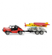 siku Buggy mit Anhänger und Sportflugzeug 10169600000 Spielzeugauto