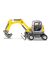 siku Mobilbagger Wacker Neuson EW65 3560 Spielzeugauto