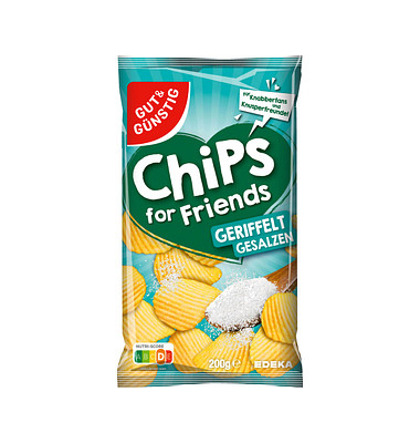 Salz geriffelt Chips 200,0 g Chips Salz geriffelt Chips 200,0 g Chips