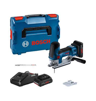 BOSCH Professional GST 18V-155 SC Akku-Stichsäge Set 2x 18,0 V, mit 2 Akkus