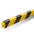 1127 130 Profilleiste Kanten E8 8x19mm gelbschw Warn-Profilleiste