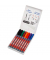Boardmarker-Set 361, 4-361-8-S2999, Etui, rot, blau, gr&uuml;n, schwarz 2x, orange, braun, violett, 1mm Rundspitze