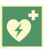224436 Defibrillator AED ISO7010 200x200mm