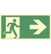 2244368 Schild Notausgang recht Pfeil rechts