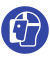 2244324 Schild Gesichtsschutz benutzen ISO7010