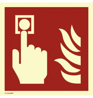 2244335 Schild Brandmelder Kunststoff