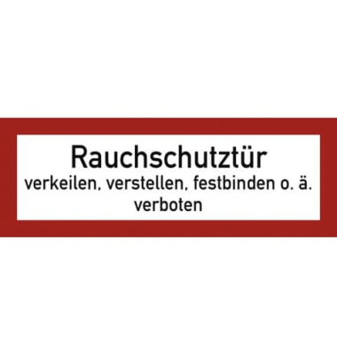 2244343 Schild Rauchschutztür Folie Verbotsschild