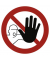 Schild Zutritt für Unbefugte verboten Verbotsschild