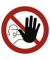 Schild Zutritt für Unbefugte verboten Verbotsschild