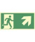 2244376 Schild Notausgang rechts aufwärts