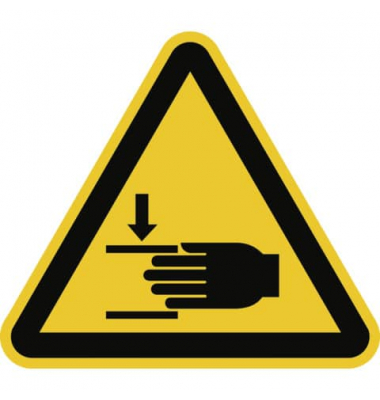 2244357 Schild Warnung vor Handverletzungen