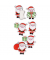 9007-314 Weihnachtsetikett Santa Claus