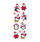 9500-217 Weihnachtsetikett Pinguine