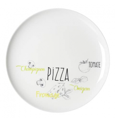816730 Pizzateller 32cm D. 12ST weiß Pizzateller