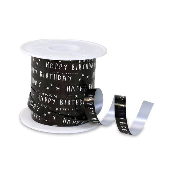 4009236154033 -  Ringelband Birthday 10mm-100m schwarz 4009236154033 HEAD