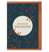 Einladungskarten 54-023 115mm x 165mm (BxH) Schriftzug Einladung Einladungskarten 54-023 115mm x 165mm (BxH) Schriftzug Einladung