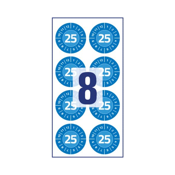 4004182081167 - Hinweisetiketten Ø30mm blau 4004182081167 AVERY Zweckform