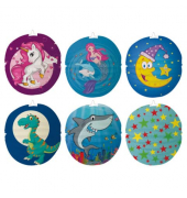 Lampion 24cm 6fach sortiert