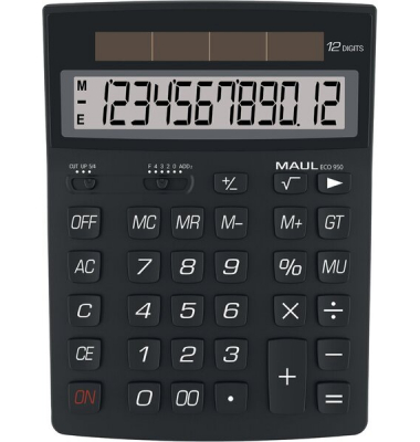 72689 90 Tischrechner Solar ECO 950 schwarz