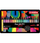 Pen 68 MAX 20er Etui ARTY Filzstift Pen 68 MAX mit Keilspitze