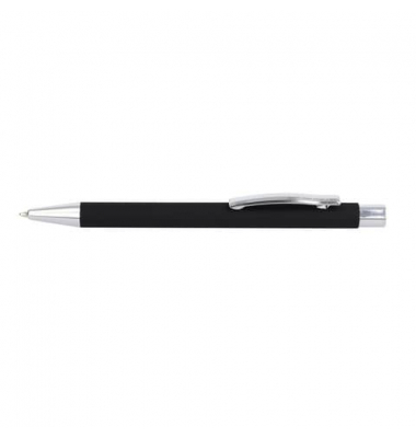 Kugelschreiber Soft Metall 21737/3D, schwarz, M, nachf&uuml;llbar