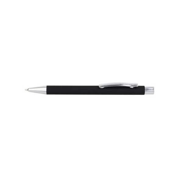 3 Stück Online Kugelschreiber Soft Metall 21737/3D, schwarz, M, nachfüllbar 4014421217370 Online