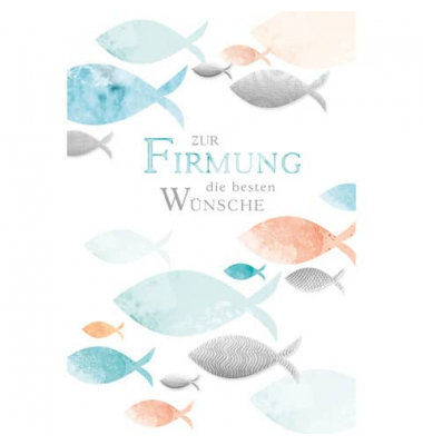 Firmungskarte 34-1063 bunt
