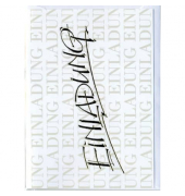 Einladungskarten 41-2702 Schriftzug Einladung bunt Einladungskarten 41-2702 Schriftzug Einladung bunt