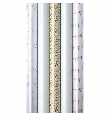 Geschenkfolie Prisma 33084-787109, sortiert, 70cm x 2,5m, farbig sortiert