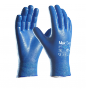 Arbeitshandschuhe MaxiDex Hybrid , Nitril-Mikroschaum, blau, Gr&ouml;&szlig;e 8 / M
