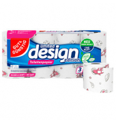 Toilettenpapier limited design edition, mit Duft, 5576540000, 3-lagig, weiß mit Dekor, 180 Blatt / Rolle,