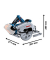 BOSCH Professional GKS 18V-68 C BITURBO Akku-Handkreissäge 18,0 V, ohne Akku