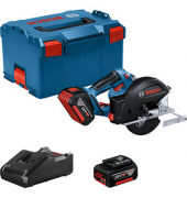 BOSCH Professional GKM 18V-50 Akku-Handkreissäge-Set 18,0 V, mit 2 Akkus
