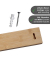 WESTMARK Nature Magnetleiste braun 6,0 x 40,0 cm