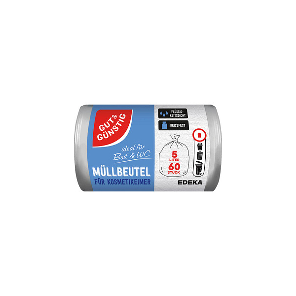 4311501526897 - Müllbeutel 2996403003 transparent 5 Liter offen 4311501526897 Gut & Günstig 60 Stück 4311501526897 - Müllbeutel 2996403003 transparent 5 Liter offen 4311501526897 Gut & Günstig 60 Stück