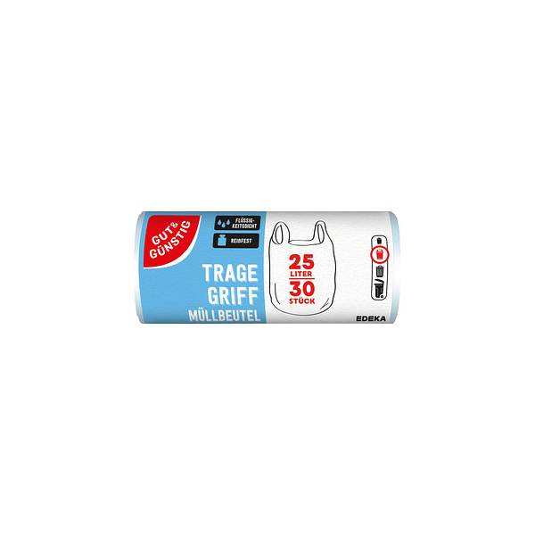 4311536965661 - Müllbeutel 1418469005 transparent 25 Liter mit Griff 4311536965661 Gut & Günstig 30 Stück 4311536965661 - Müllbeutel 1418469005 transparent 25 Liter mit Griff 4311536965661 Gut & Günstig 30 Stück