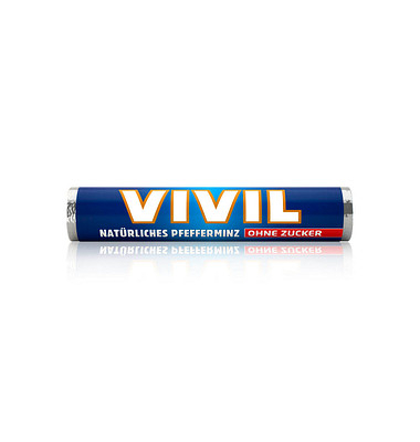 VIVIL Pfefferminz ohne Zucker Bonbons 28,0 g
