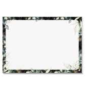 SIGEL Schreibtischunterlage Glamorous Leaves weißbunt 30 Blatt