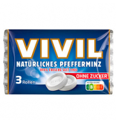 VIVIL Pfefferminz ohne Zucker Bonbons 84,0 g