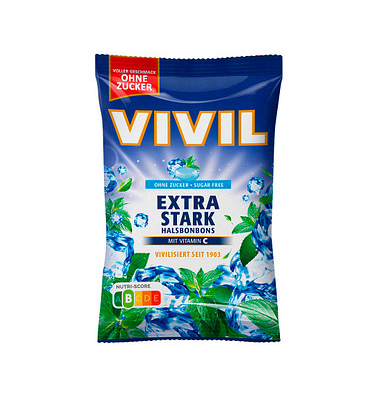 VIVIL Extra Stark ohne Zucker Bonbons 120,0 g