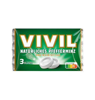 VIVIL Pfefferminz mit Zucker Bonbons 84,0 g