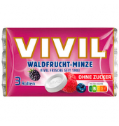 VIVIL Waldfrucht-Minze ohne Zucker Bonbons 84,0 g