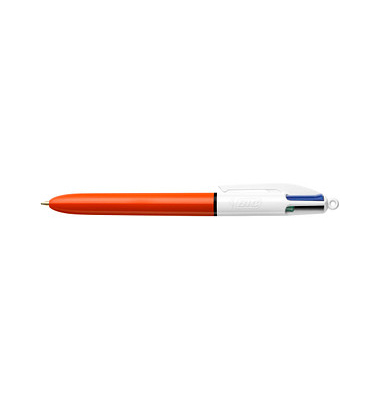 BIC 4-Farben-Kugelschreiber Original orangeSchreibfarbe farbsortiert,
