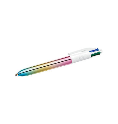 BIC 4-Farben-Kugelschreiber GRADIENT mehrfarbigSchreibfarbe farbsortiert,