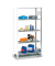 SCHULTE Anbauregal 14947 silber 100,0 x 50,0 x 200,0 cm
