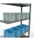 SCHULTE Schwerlastregal MULTIplus 250 12945-LR silber 100,0 x 40,0 x 200,0 cm