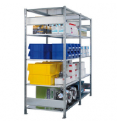 SCHULTE Schwerlastregal MULTIplus 250 12957-LR silber 100,0 x 50,0 x 300,0 cm