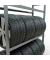 SCHULTE Reifenregal 13906 silber 130,0 x 40,0 x 200,0 cm