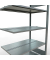 SCHULTE Anbau-Schwerlastregal MULTIplus 150 17740 silber 100,0 x 60,0 x 180,0 cm